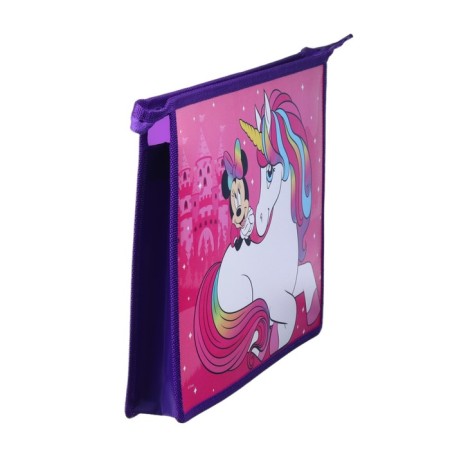 A4 notebook folder, on lightning, plastic, Minnie Mouse and unicorn-3
