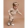 Knitted children's knitted Amarobaby Noodles, height 86 cm, beige color