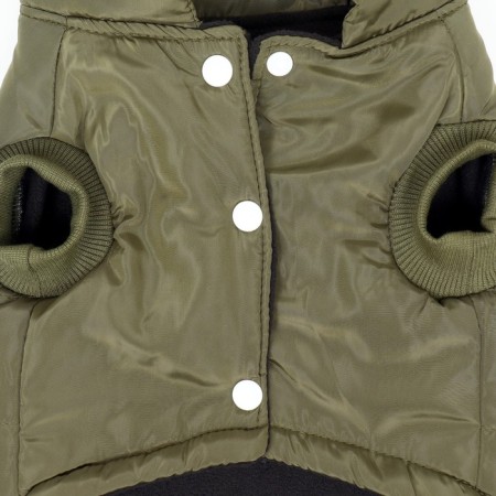 Jacket for dogs "Hide and Humanitarian", Size S (DS 25, OG 35, Osh 25 cm) Green-8