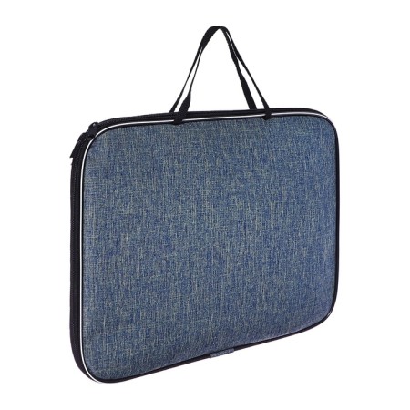 Folder with handles Textile A4, Calligrata "Office", for papers, for office, nylon 600D, gray, PM/1, 350 x 270 x 20 mm-1