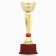 Cup 174C, award figure, gold, plastic stand, 26.5 x 8 x 7 cm.