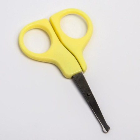 Children's manicure set, 3 subjects: scissors, saw, knipser, 0 months old, yellow color-2