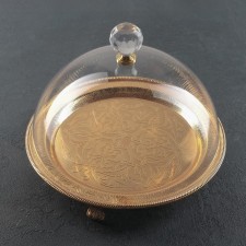 Tortovye with a lid, 32 × 21.5 cm, (d dessert up to 24 cm), the color of the metal of the gold