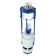 Detle valve for the toilet tank "RBM" KV-12.1M, two-level button chromium