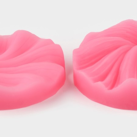 Mold "Geranium leaf", silicone, 2 items, 7.5 × 7 cm, color mix-4