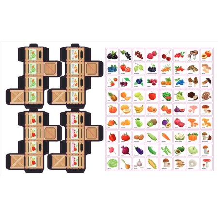 Board developing game "Smart Sorter" Fruits, Berries, Vegetables, Mushrooms "-2