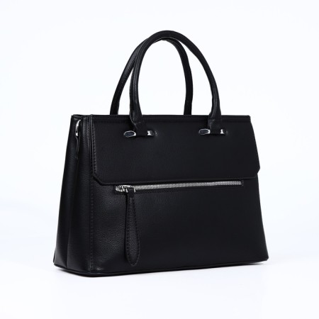 Luggage bag, external pocket, black color-2