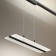 Snow -linen three -dimensional novotech lamp. Iter, 30W, LED, 848x602x160 mm, black color