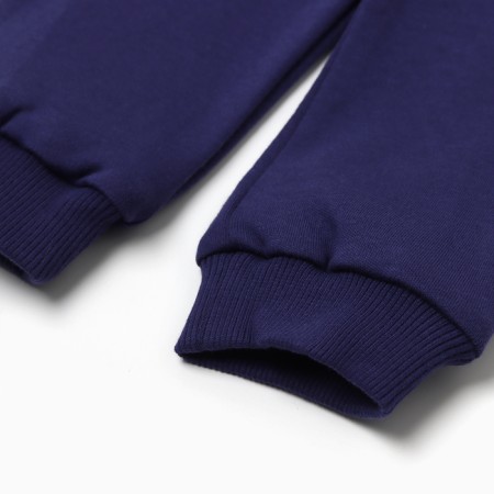 Kit (sweatshirt, trousers) children's minku dark blue color, height 68-74 cm-8