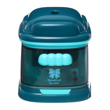 Electric sharpener (batteries are not included). It works from 2 aa batteries turquoise-1