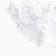 Graduation. Bant for hair on elastic band, white, 10.5 cm, princesses