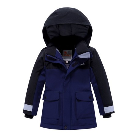 Ski costume for a boy, dark blue color, height 104 cm-1
