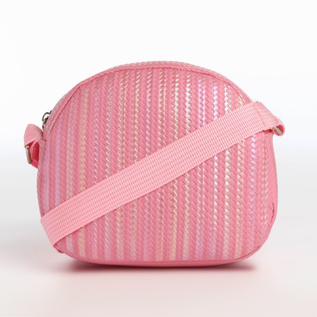 Bag's bag with a zipper, bright pink color-1