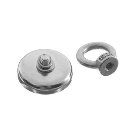 Magnet neodymium Cartage with a loop for a car, d 36 mm, clutch 23 kg-4