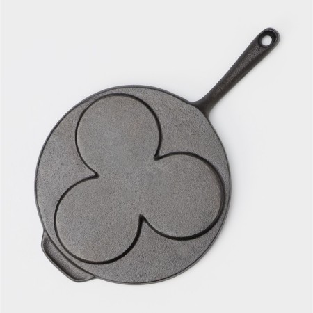 Flying pan, cast iron, d = 19.5 cm, cast-iron handle, black color-6