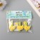 Decor for creativity wood, felt "clothespin. Duck with a flower" set of 3 pcs 1.8x4.9 cm