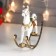 Souvenir Polystone "Horse-rocking, gold tail and mane" 18x5.5x21 cm