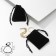 Velvet bag "Classic" 7 × 5, black color