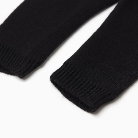 Pants (reitus) Children's knitted minku, black color, height 74-80 cm-6