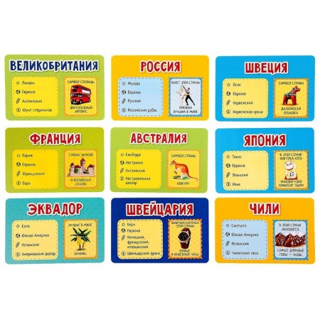 Card game "Flagomania", 54 cards-3