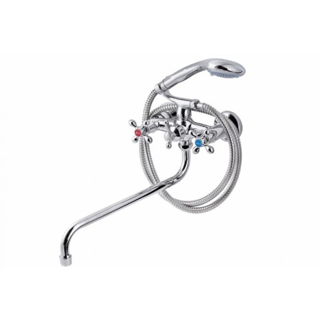 FAUZT FZS-317-10 bathtub mixer, two-wound, pour 330 mm, watering can, chrome