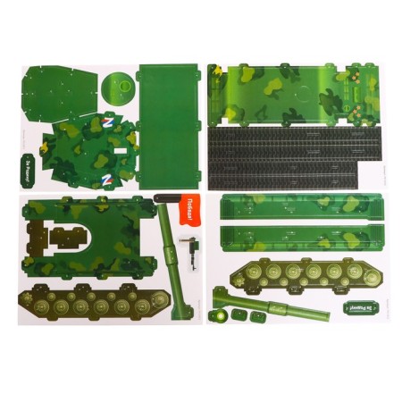 Designer from the foam cardboard "tank", with symbols Z-1