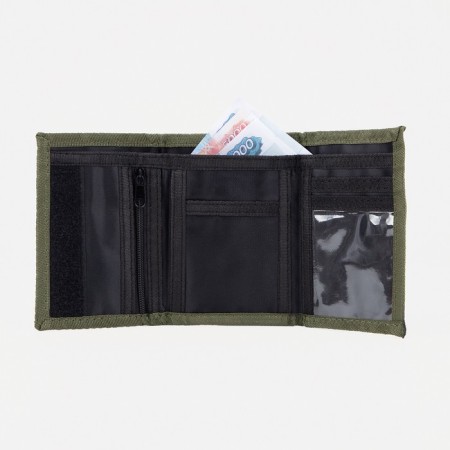 Velcro wallet, khaki color-3