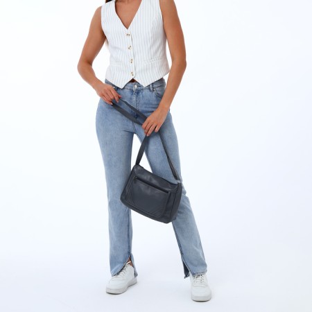 Women's bag with lightning, black color-5
