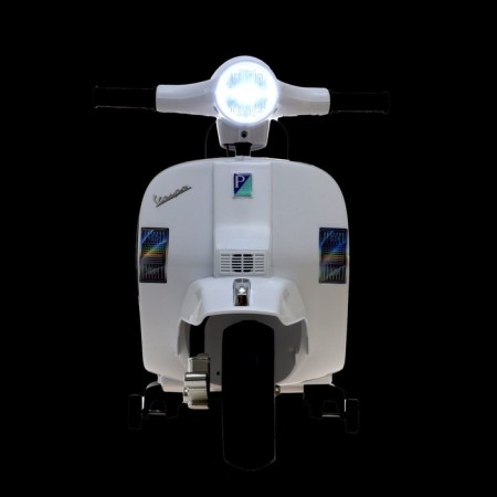 Vespa PX electric motorcycle, white color-9