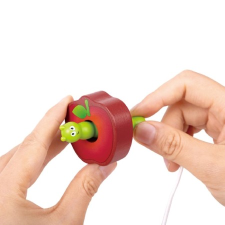 Wooden lacing "Funny caterpillars", 14 items-6