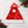 New Year's cap "Pile with golden snowflakes" 28x40 cm, red