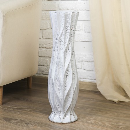 VAZA Keramics Floor "Iceberg" Round waist, D-11 cm 60 cm, white