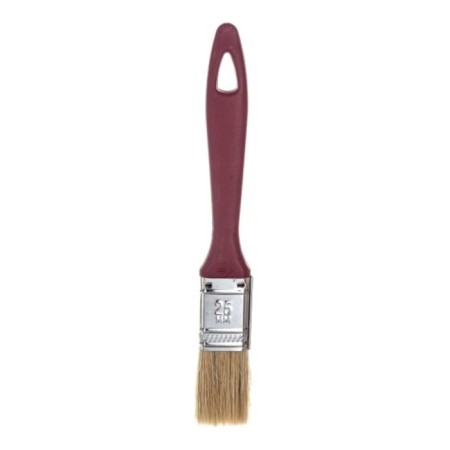 Brush flat bison 4-01011-025, natural bristles, plastic pen, 25mm-1