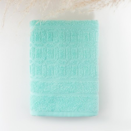 Trick space towel, size 70x130 cm, light menthol, 320g/m, 100% cotton-1