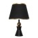 Ansi table lamp E27 40W black and gold 23x23x40 cm