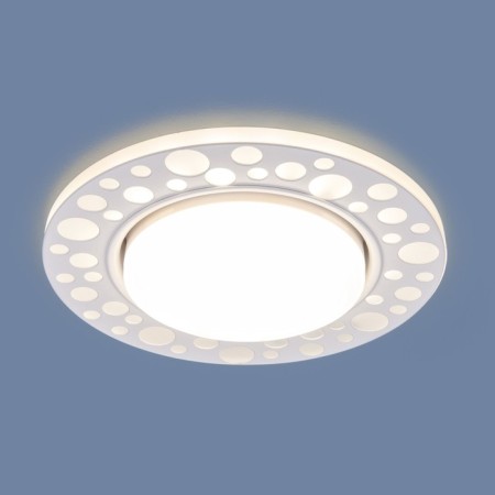 Lamp is integrated with LED lighting Elektrostandard, Pupl, 125x125x40 mm, LED, 4200K, white color-1