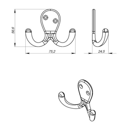 Hook-lick No. 19, color chrome-1