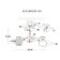 Ceiling EVOLUCE lamp. Sle108102-03. Rasco. 3x60 watts, E27, 49x49x35 cm, black color, dark tree