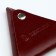 Monetnik on the button, Textura, burgundy color