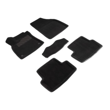 Pile rug for Renault Megane III, 2008-, black