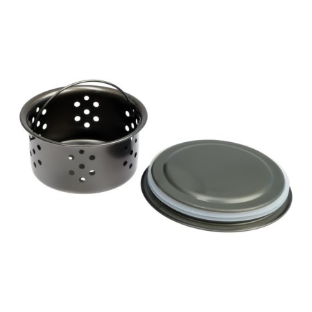 Kitchen sink Aflorn AF95848F-L, Sredal, Left, S = 3 and 0.8 mm, 58x48x22 cm, siphon, graphite-7