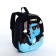 Baby backpack on lightning, black color