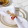 A set of decorative rings for napkins "Golden Deer" 4 pcs, d = 5 cm, 100% p/e, felt