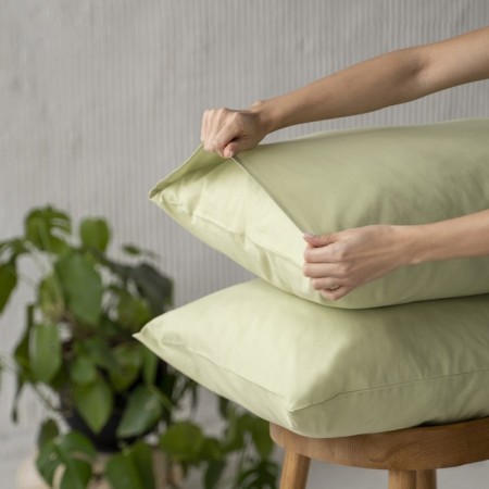 Set of pillowcases "era", size 70x70 cm, green color, 2 pcs-1
