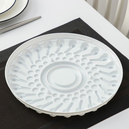 Tortovitsa plastic disposable pr-T-T-1430, 25 × 13 cm, internal 22 × 11.7 cm, white color, 160 pcs/units.-2
