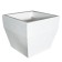 Kashpo for flowers "Quadro" 40x40x34 cm, 36 l, color white granite