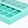 Box for sweets 25 pcs, 22 x 22 x 3.5 cm, mint