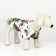 Dog shirt "Tropics", M (DS 26, OG 34, Osh 25 cm), White