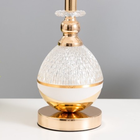 Gaura table lamp E27 40W white-gold 25x25x45.5 cm Risalux-3