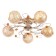 Agnes chandelier 5x40W E27 Gold Model: 2600546